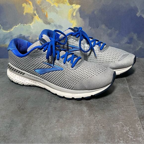 Brooks Adrenaline GTS 20 1103071D051 Men's Gray Running Shoes Size 10.5D - Picture 1 of 16